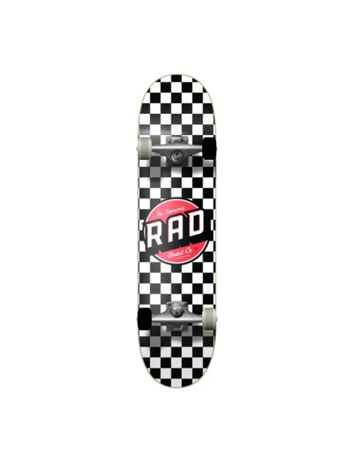RAD Wheels Checker Complete Skateboard