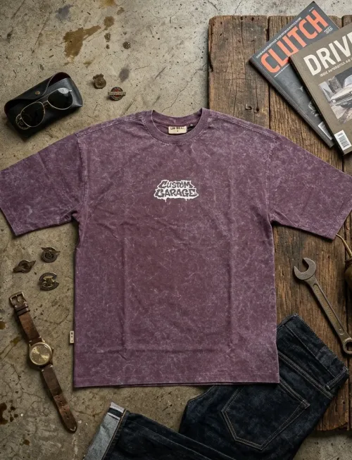 Custom Garage Vintage Acid Wash Tee