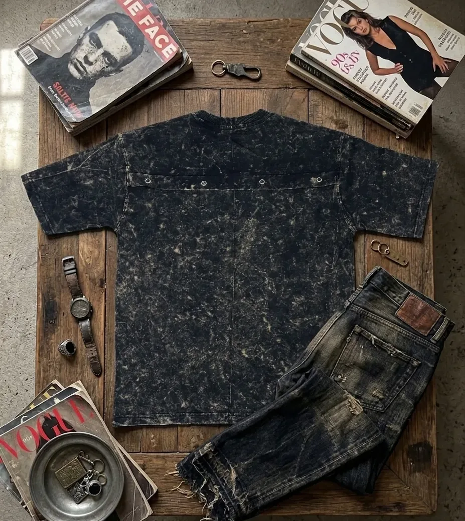 Macianid Acid Wash Tee Black - Image 2