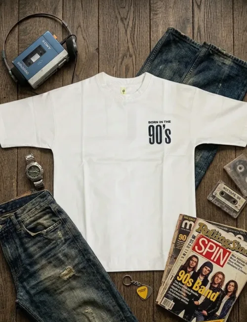 Back to 90s Graphic Tee White