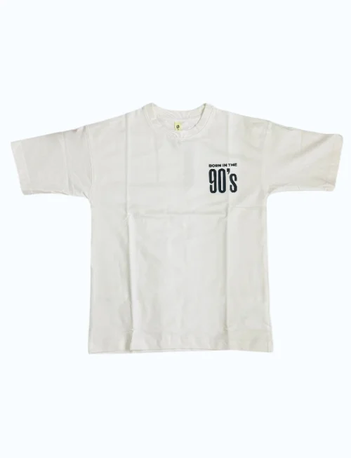 Back to 90s Graphic Tee White