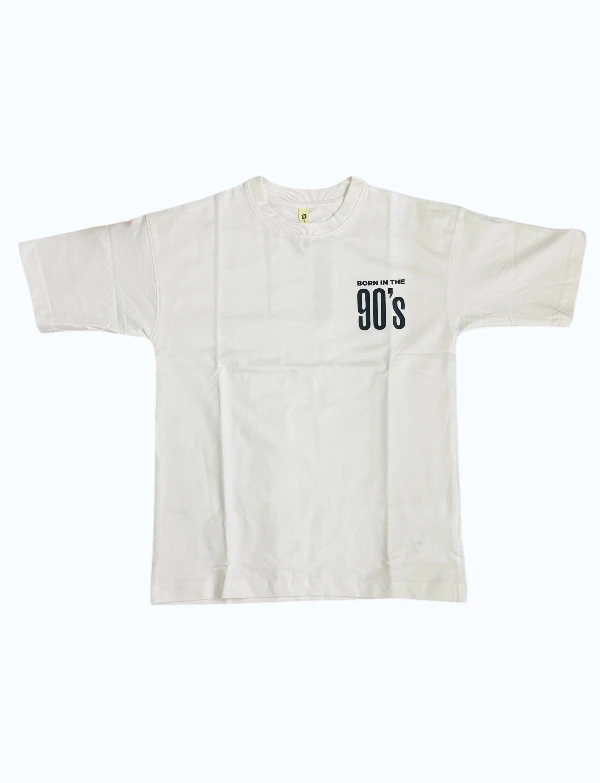 Back to 90s Graphic Tee White